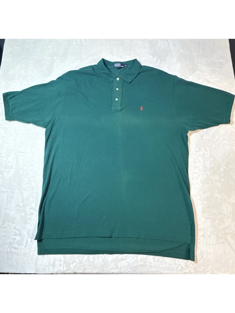 Vintage Polo Ralph Lauren Polo Shirt Mens XXL Green Cotton Tennis